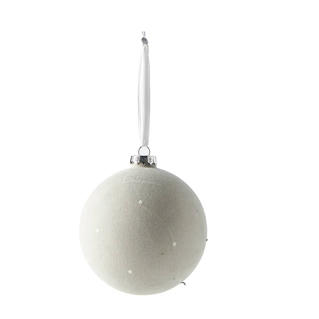 Riviera Maison kerstbal Merry Everything (Ø10cm), Beige