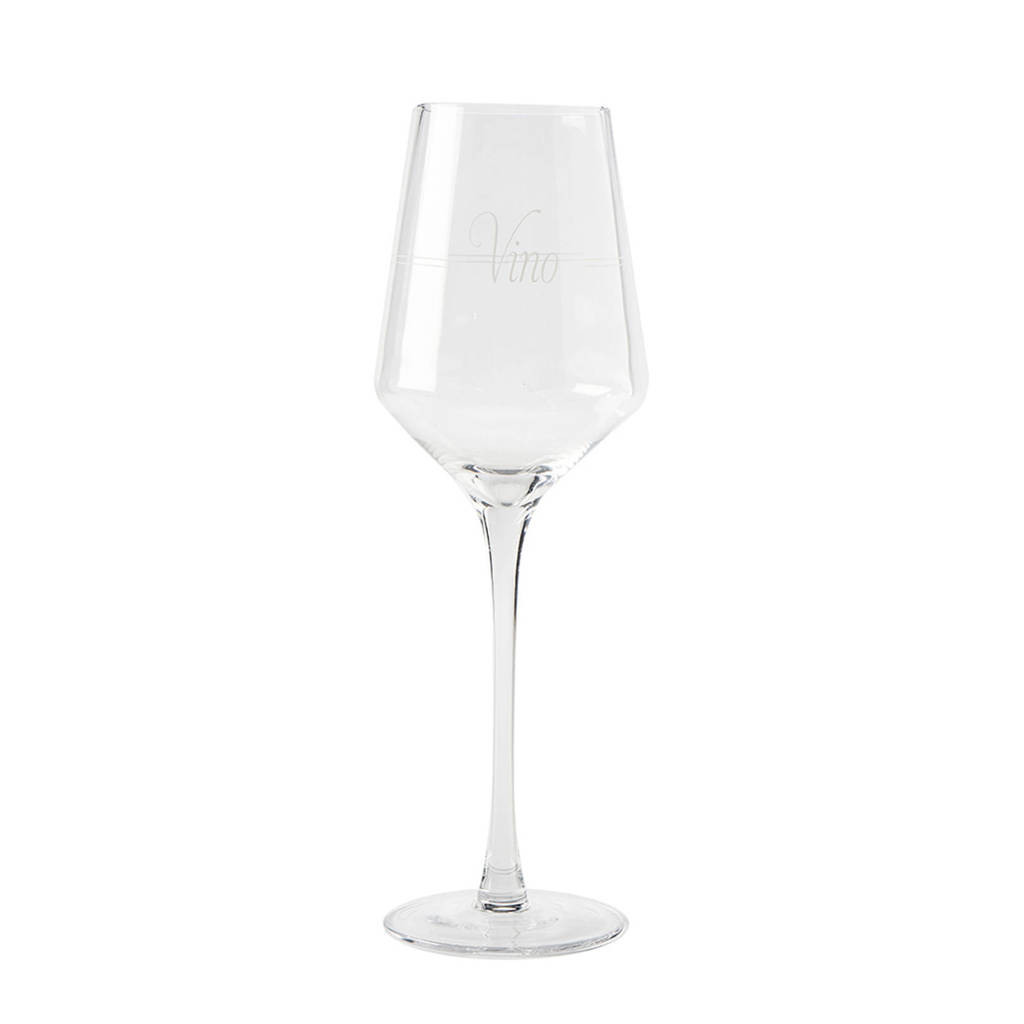 Riviera Maison Vino witte wijnglas (Ø9 cm), Transparant