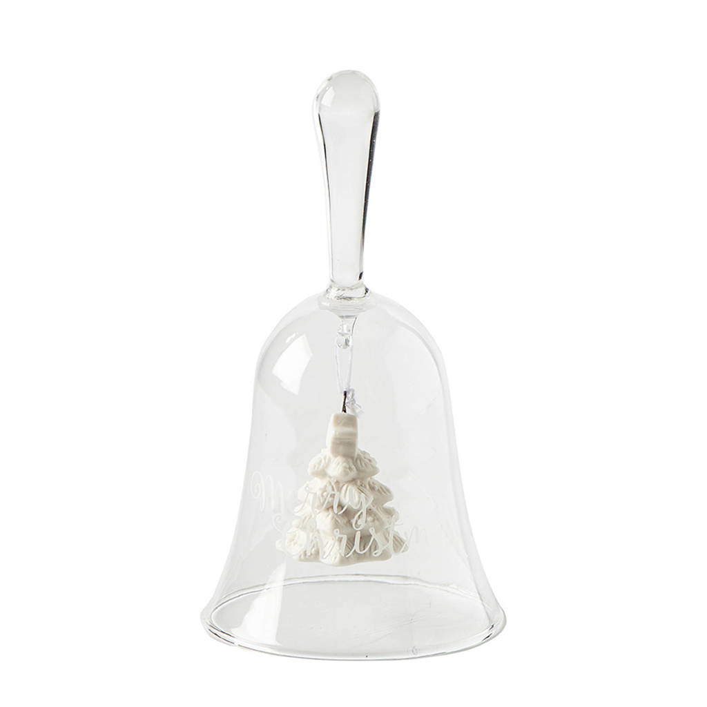 Riviera Maison decoratie Merry Christmas Table Bell, Transparant