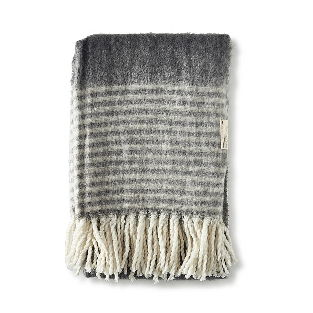 Riviera Maison plaid Magic Mohair Throw (170x130 cm), Grijs