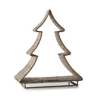 open kerstboom Rustic Rattan