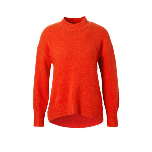 Esprit Edc Women Gebreide Trui Rood esprit kopen in de aanbieding