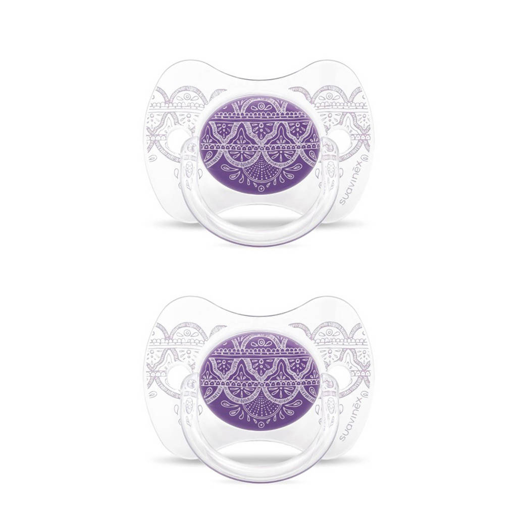Suavinex fopspeen Violet (2stuks) paars, Paars