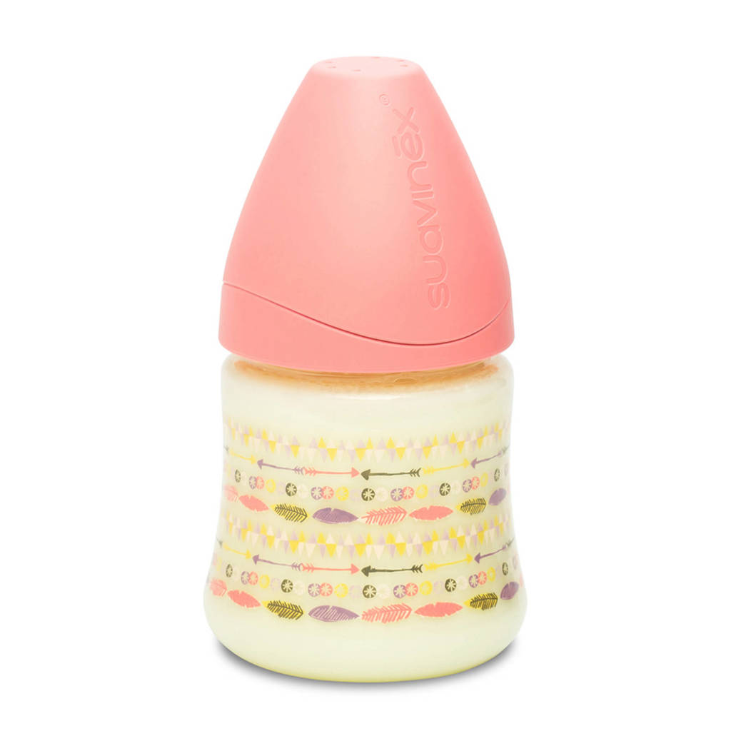 Suavinex flusion fles 150 ml blue indian, Pink indian