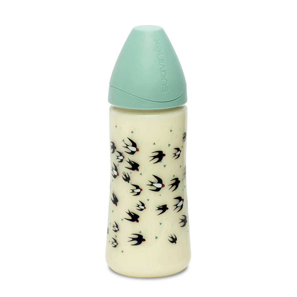 Suavinex fusion fles 360 ml blue swallow, Blue swallow