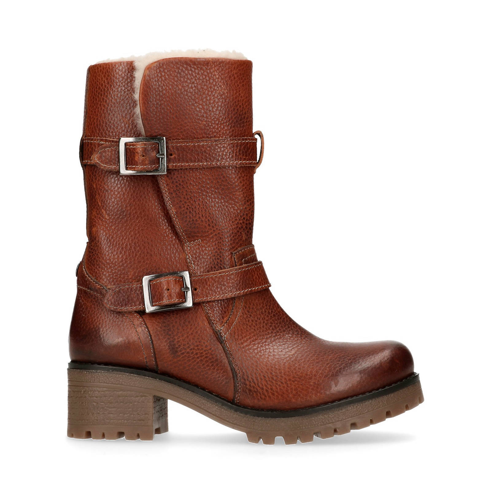 leren laarzen met voering cognac leren laarzen met voering cognac