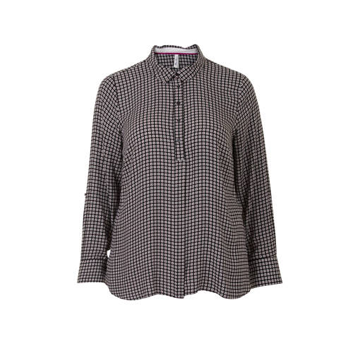 Miss Etam Plus Top Met Grafisch Dessin Zwart miss etam kopen in de aanbieding