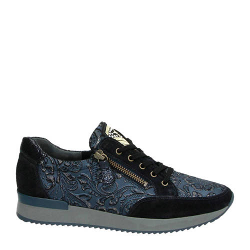 Gabor Suede Sneaker Blauw gabor kopen in de aanbieding