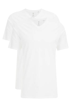 T-shirt tall fit (set van 2 ) wit