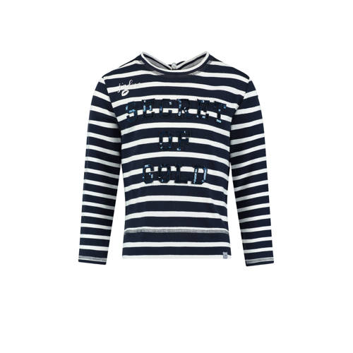 Baker Bridge Gestreepte Sweater Kaily Blauw baker bridge kopen in de aanbieding