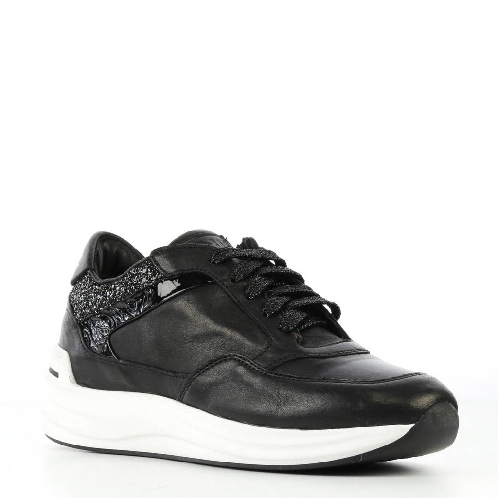 Red Rag leren sneakers zwart kopen? Morgen in huis wehkamp