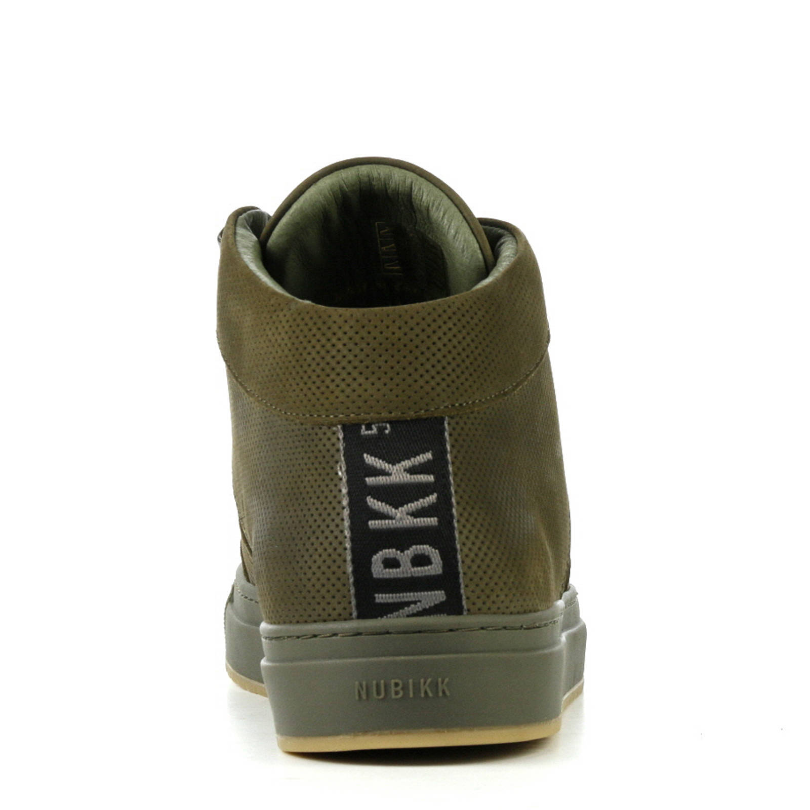 Nubikk leren sneakers groen | wehkamp