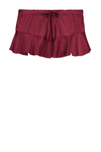 satijnen pyjamashort rood