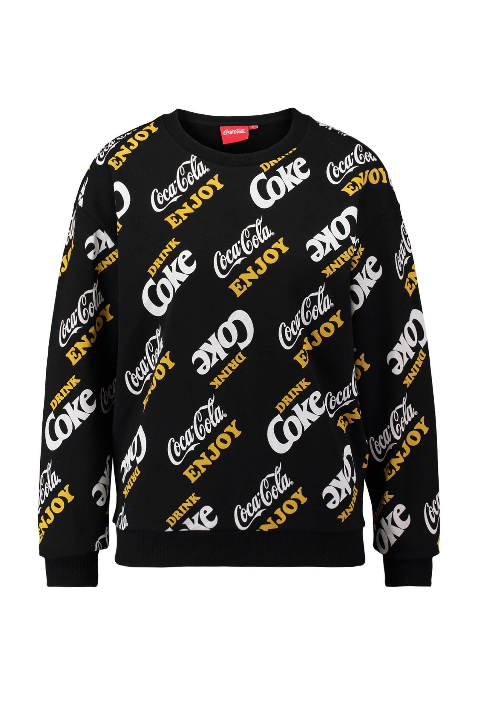 CoolCat sweater met all over Coca Cola print zwart | wehkamp CoolCat sweater met all over Coca Cola print wit | wehkamp