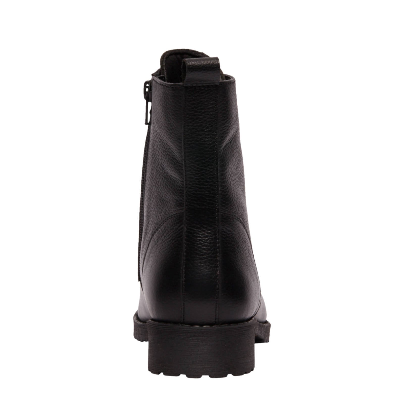 vanHaren 5th Avenue leren veterboots zwart | wehkamp