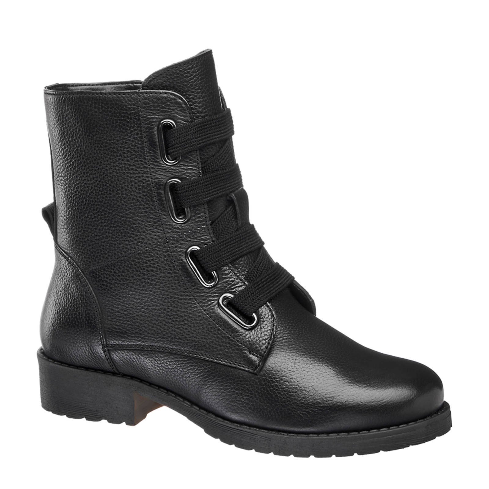 vanHaren 5th Avenue leren bikerboot zwart | wehkamp vanHaren 5th Avenue leren laarzen | wehkamp