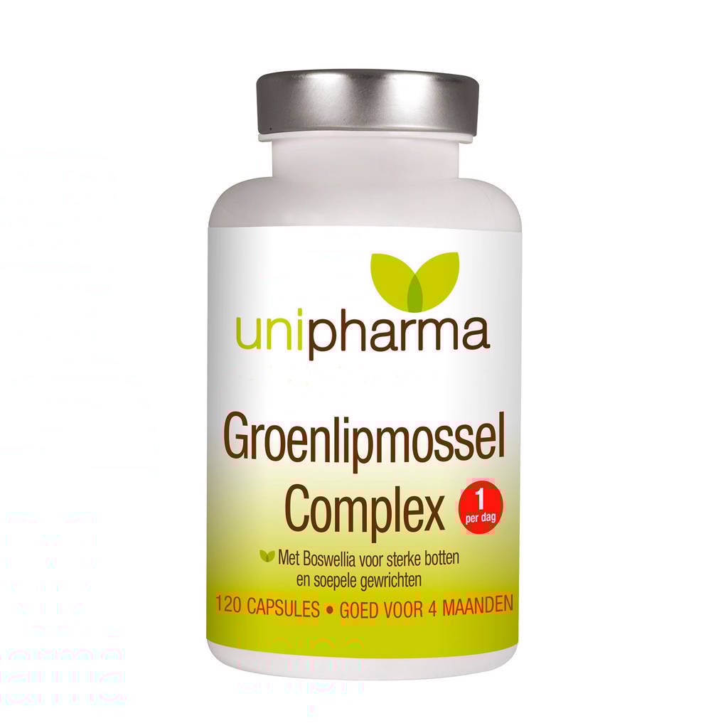 Unipharma Groenlipmossel complex - 120 capsules, 120 stuks