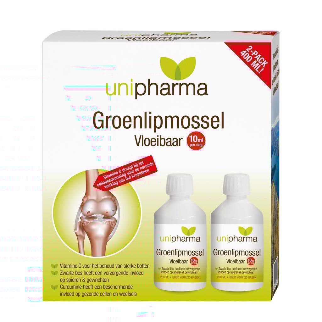 Unipharma Groenlipmossel vloeibaar - 400 ml