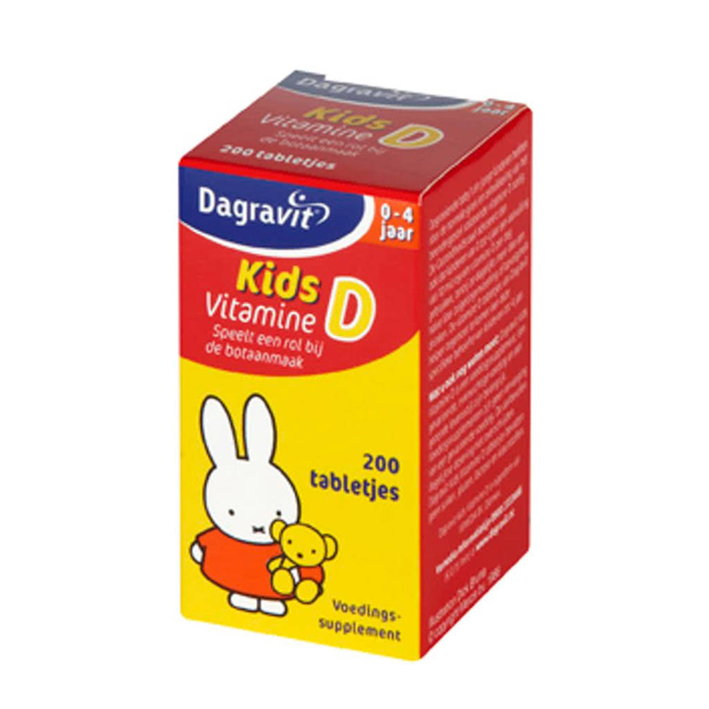 Dagravit Kids Vitamine D - 200 stuks, Tabletten