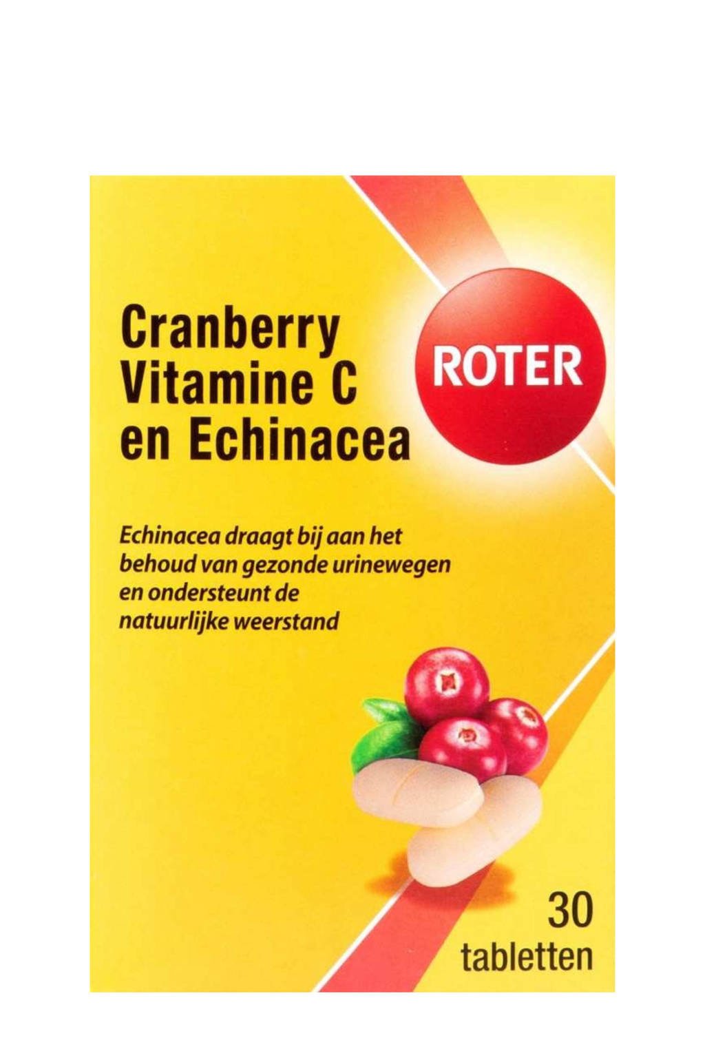 Roter Blaas Cranberry & Vitamine C - 30 tabletten