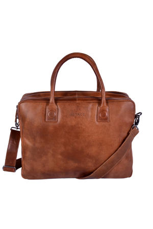 Fletcher Street 15.6 leren laptoptas