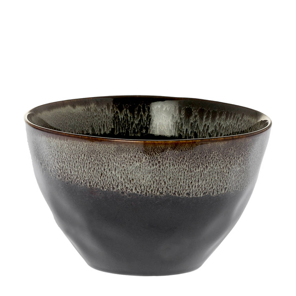 Riverdale Onyx kom (Ø15 cm), Zwart/bruin