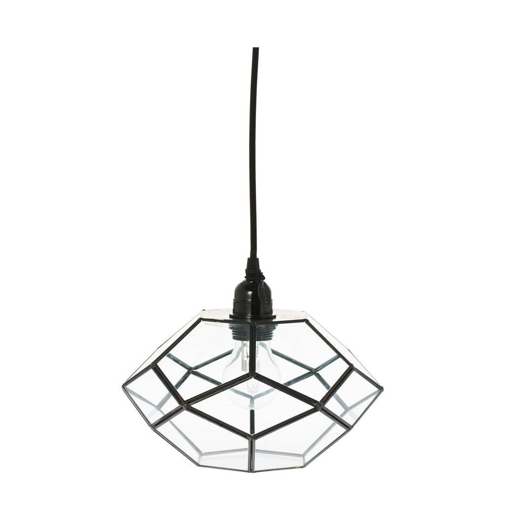Riverdale hanglamp Felix, Zwart, 25x25x20 cm