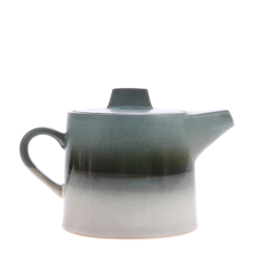 HKliving 70's theepot, Blauw/grijs