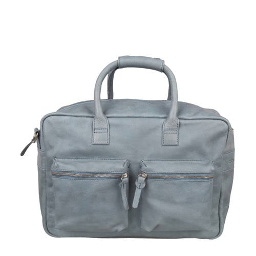 Cowboysbag Leren Tas The Bag 885 Sea Blue cowboysbag kopen in de aanbieding