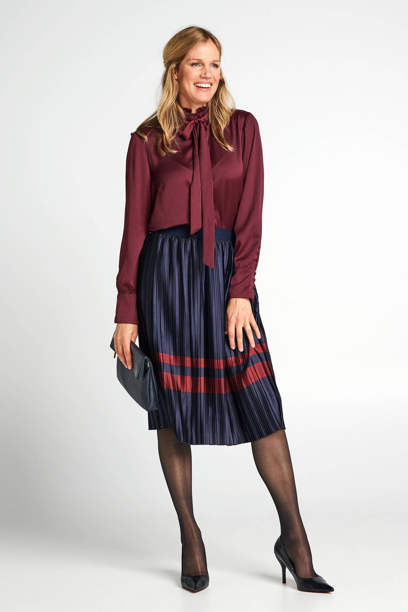 bordeaux rode blouse dames