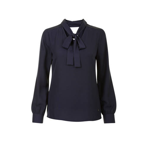 Promiss Top Met Strik Blauw promiss kopen in de aanbieding Promiss Top Met Strik Blauw promiss kopen in de aanbieding