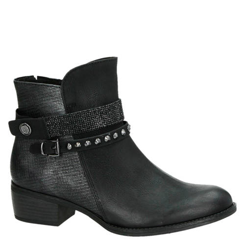 Marco Tozzi Enkellaarzen Met Studs Zwart marco tozzi kopen in de aanbieding