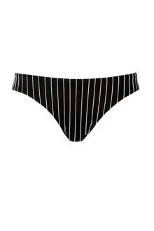 bikinibroekje met streepdessin zwart