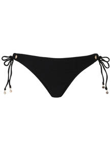 strik bikinibroekje met textuur zwart
