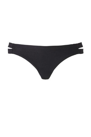 bikinibroekje met textuur zwart