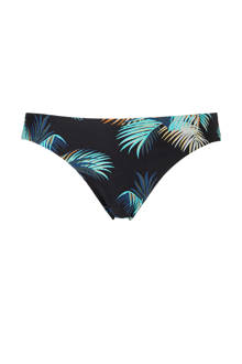 bikinibroekje in all over print zwart