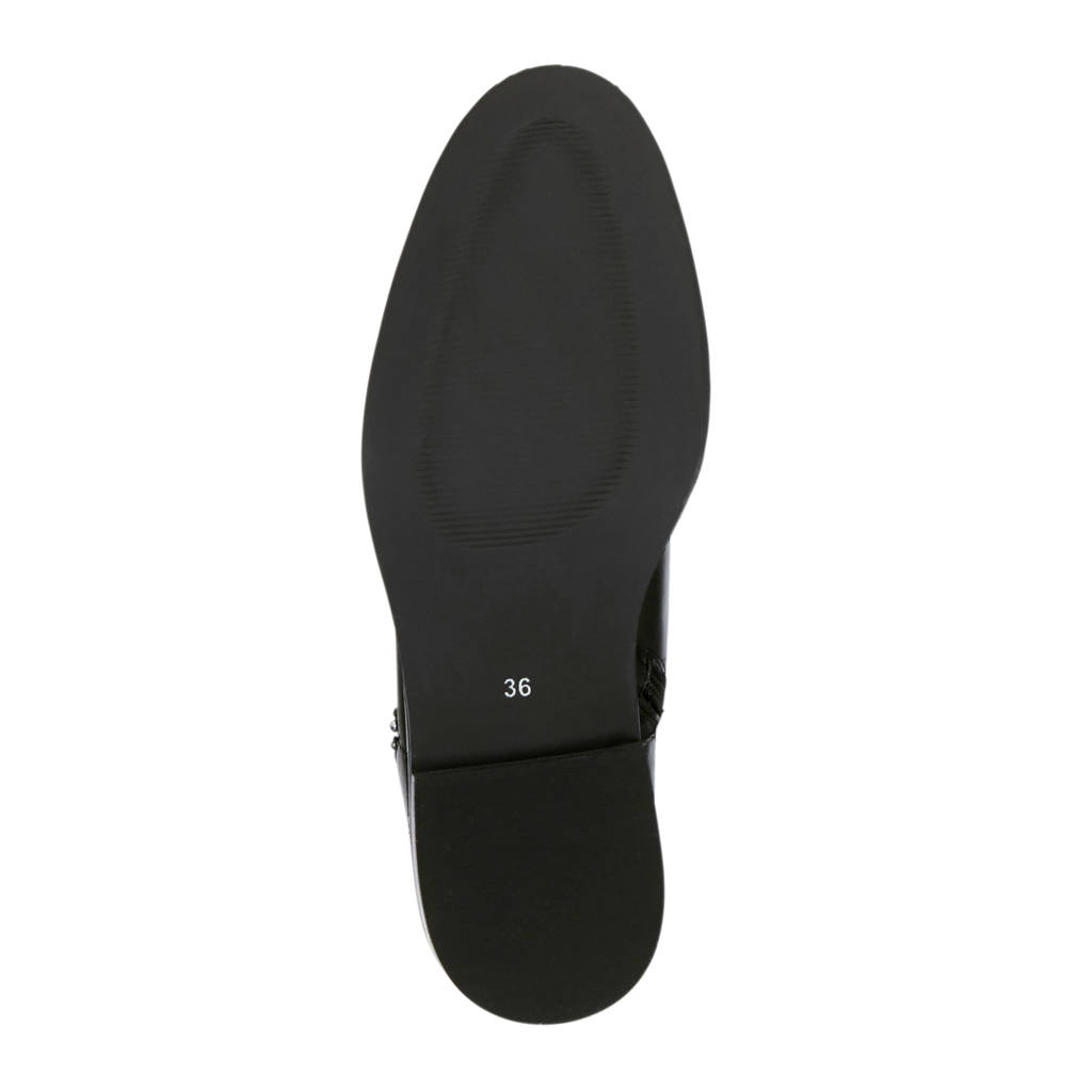 Enkellaarzen Studs Leren Zwart Met Mexx 4qv5S