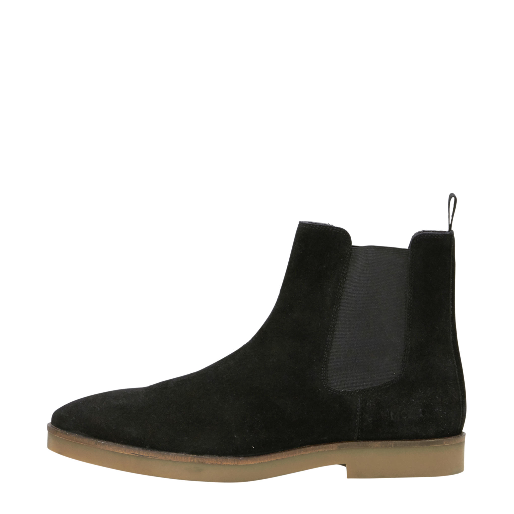 Mexx suède chelsea boots zwart | wehkamp