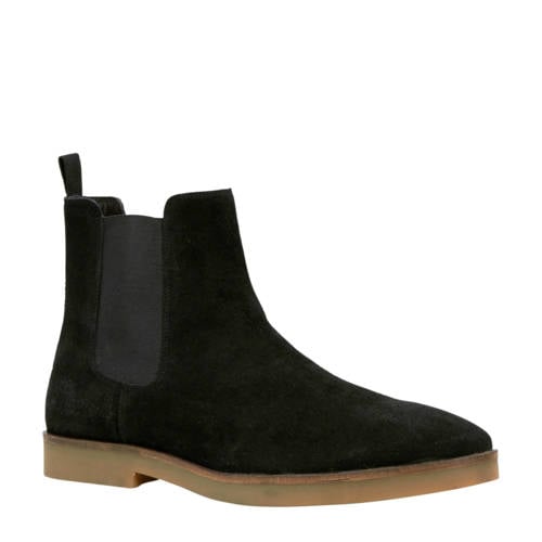 Mexx Suede Chelsea Boots Zwart mexx kopen in de aanbieding