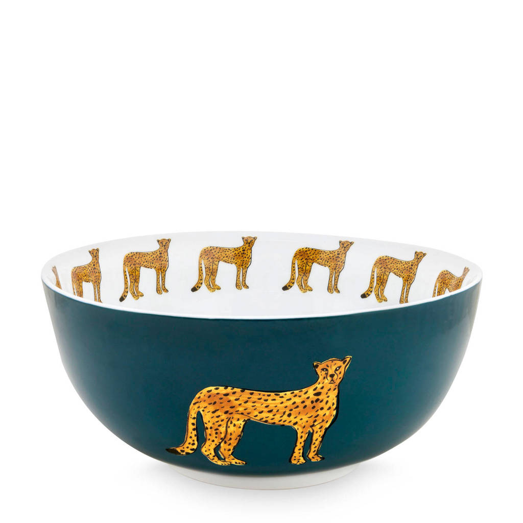Fabienne Chapot Cheetah schaal (Ø23 cm), Petrol