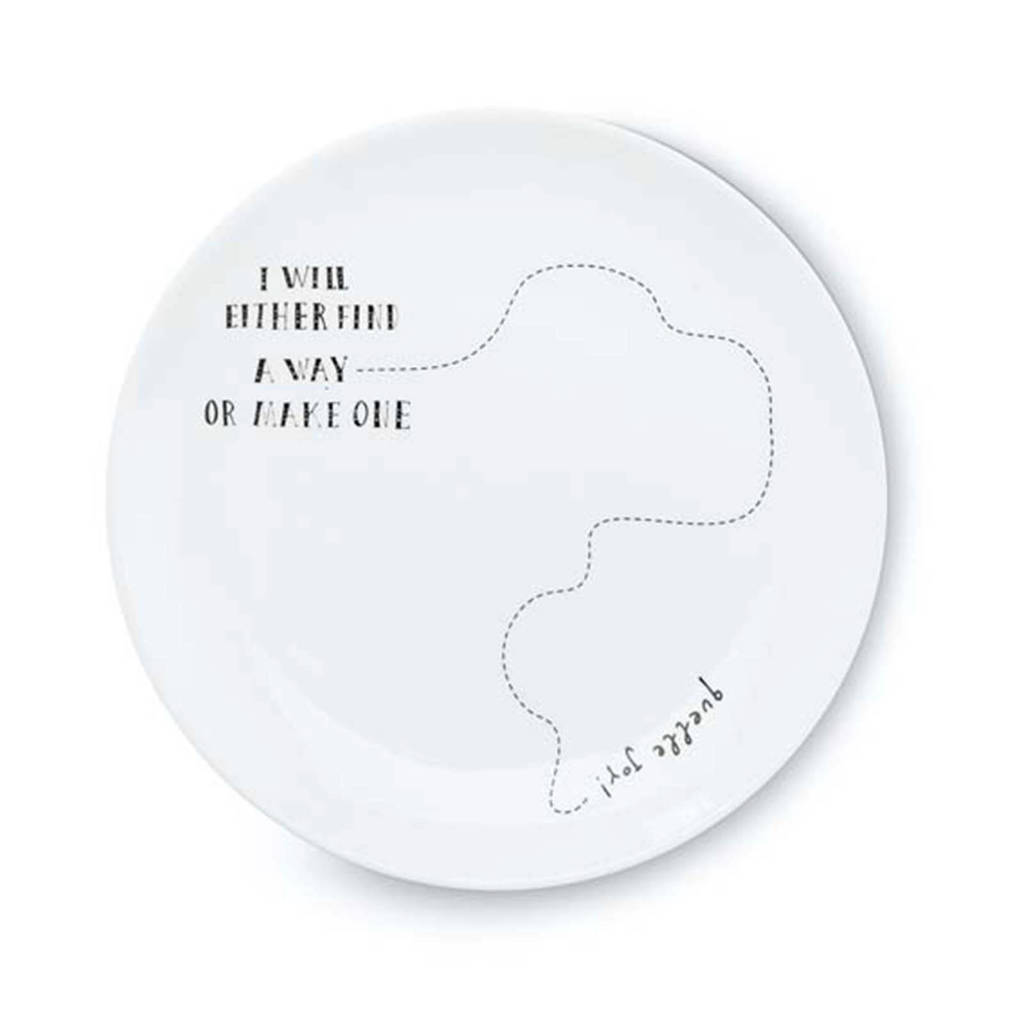 vtwonen Happy ontbijtbord (Ø20 cm), Wit