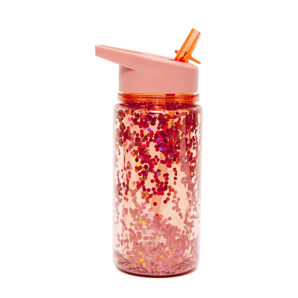 Petit Monkey rietjesbeker (300 ml), Oranje/Transparant