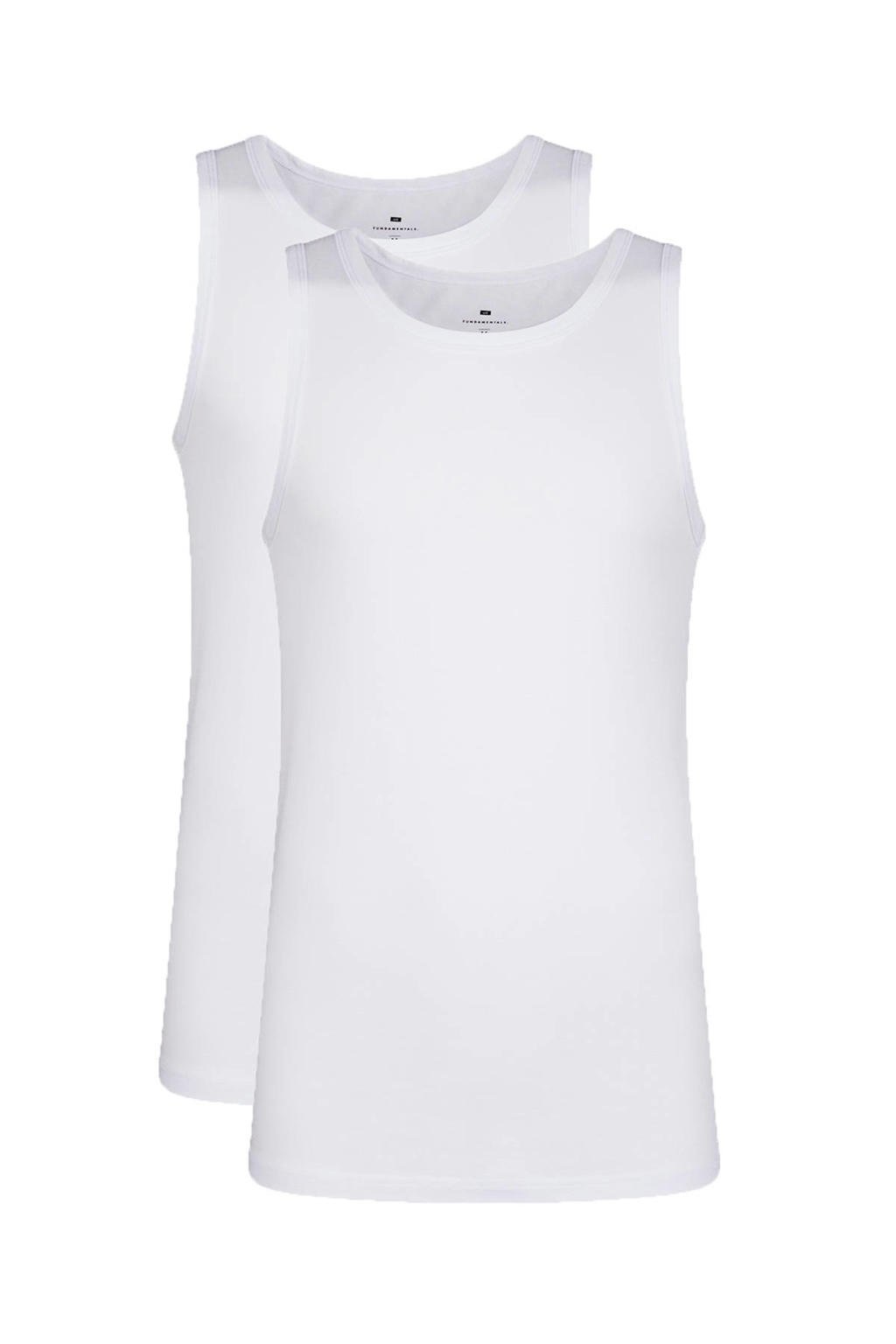 WE Fashion hemd (set van 2) wit