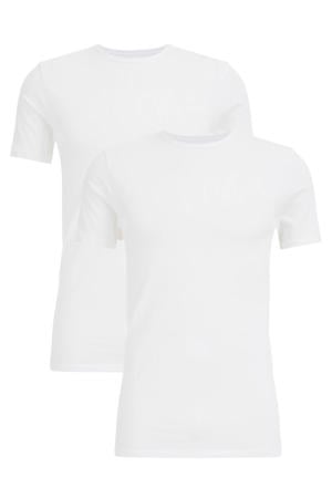 T-shirt wit (set van 2)
