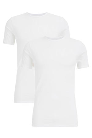 T-shirt wit (set van 2)