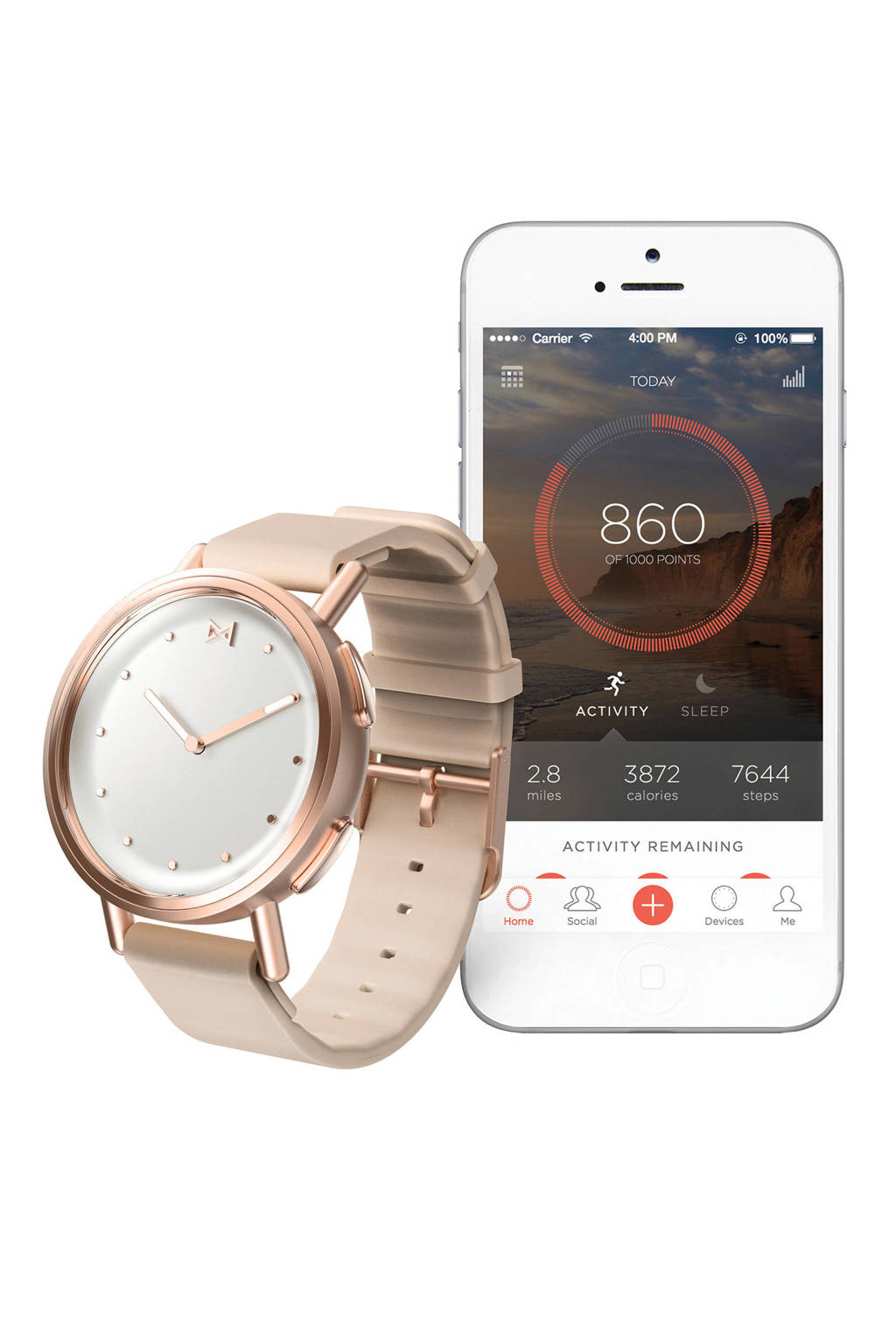 Misfit hybrid smartwatch Path MIS5024 | wehkamp