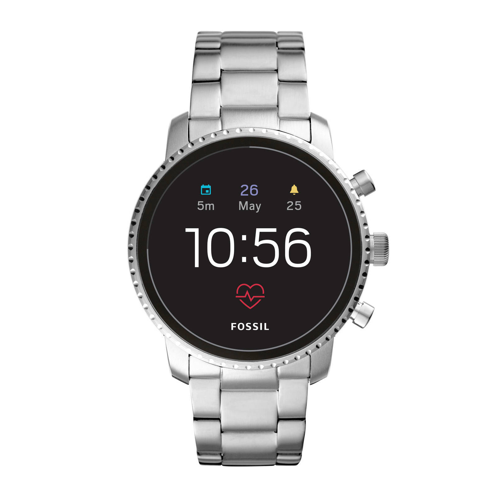 Fossil Q Explorist Hr Gen 4 Heren Display Smartwatch FTW4011 wehkamp