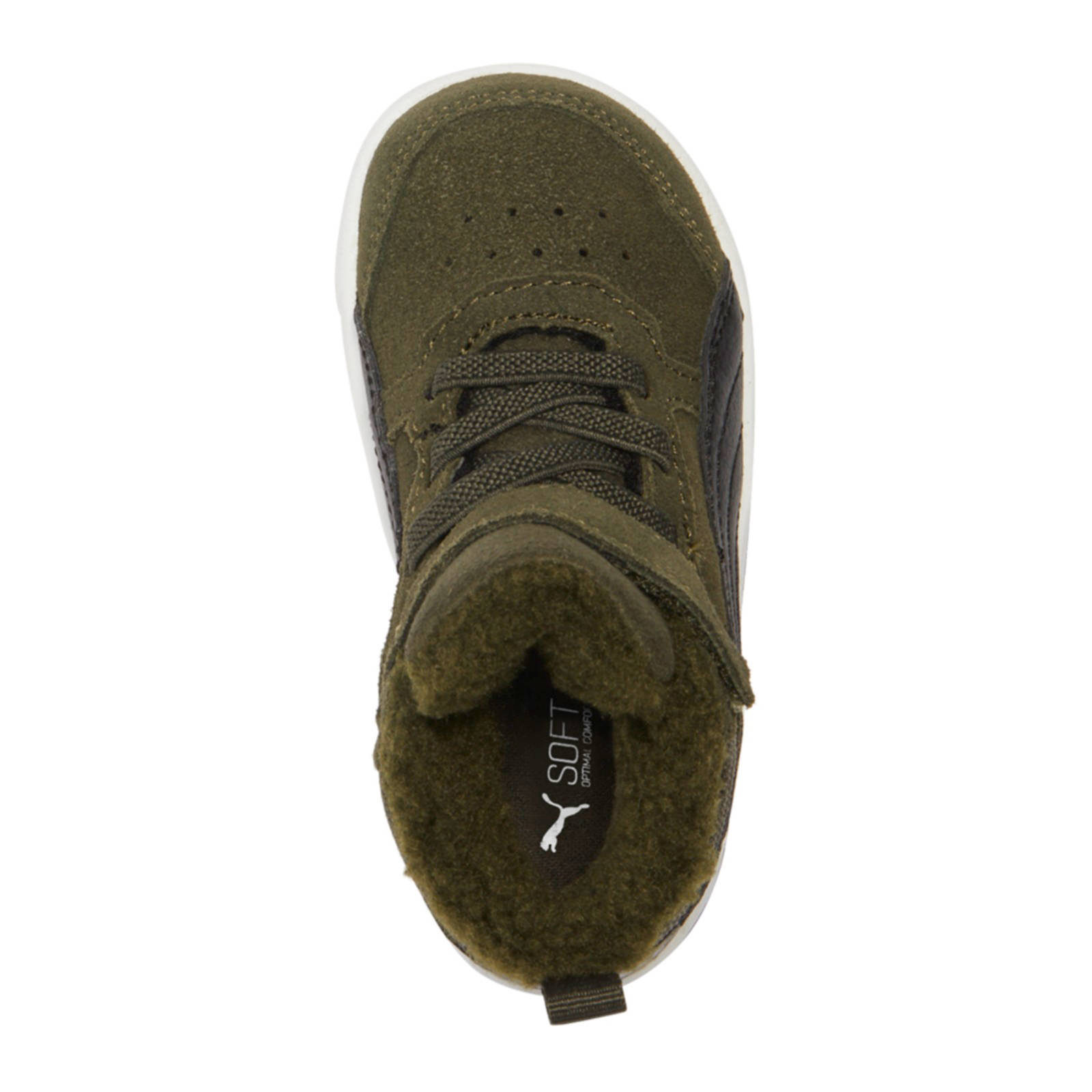 Puma Rebound Street V2 suède sneakers groen | wehkamp