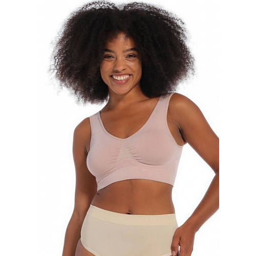 MAGIC Bodyfashion niet-voorgevormde bh top Comfort Bra met bamboe lichtroze afbeelding