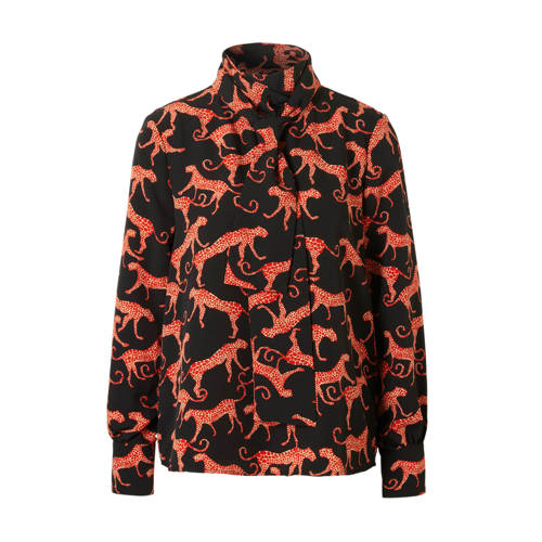 Only Top Met Panterprint En Strikdetail only kopen in de aanbieding Only Top Met Panterprint En Strikdetail only kopen in de aanbieding